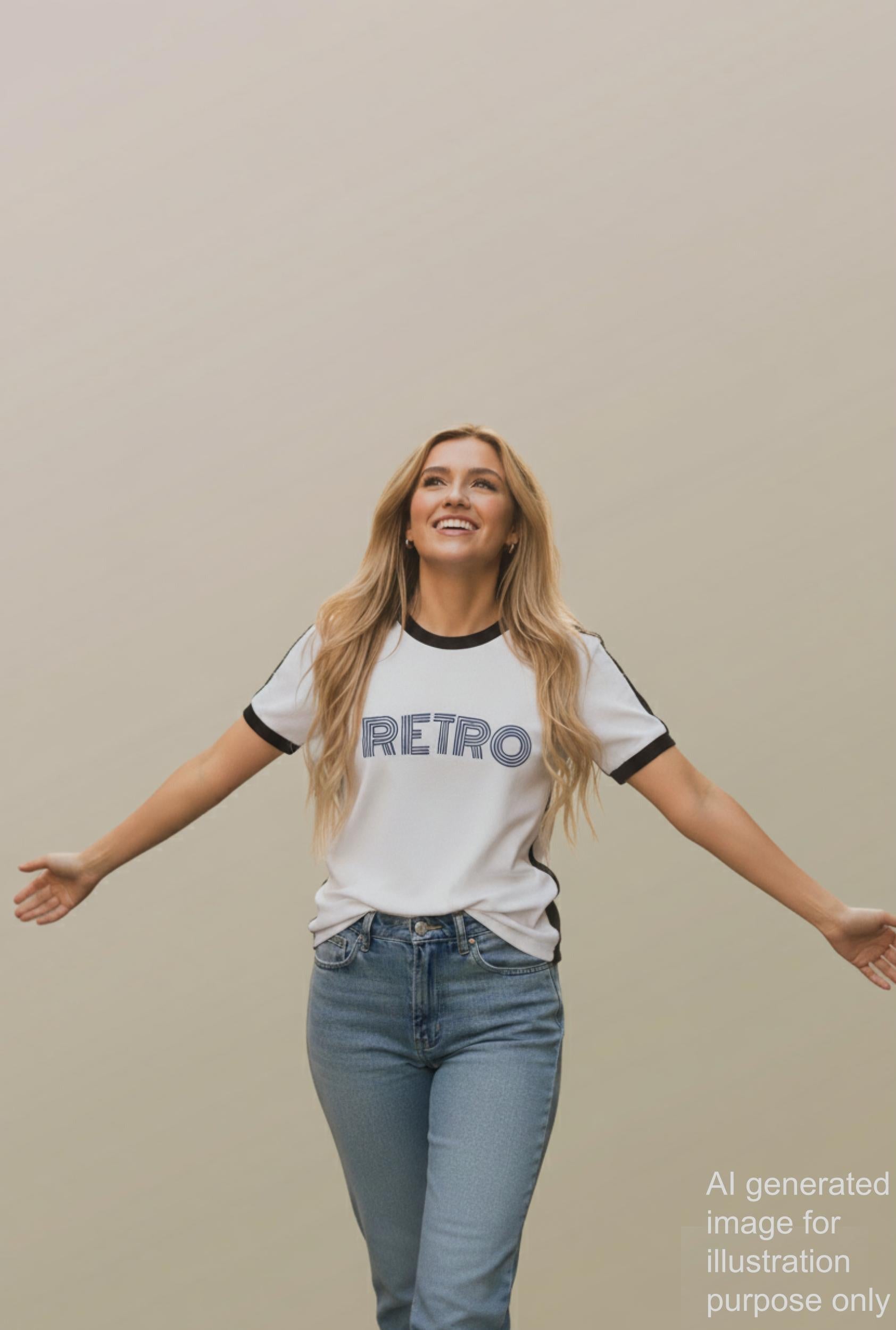 Unisex White Cotton T Shirt with print