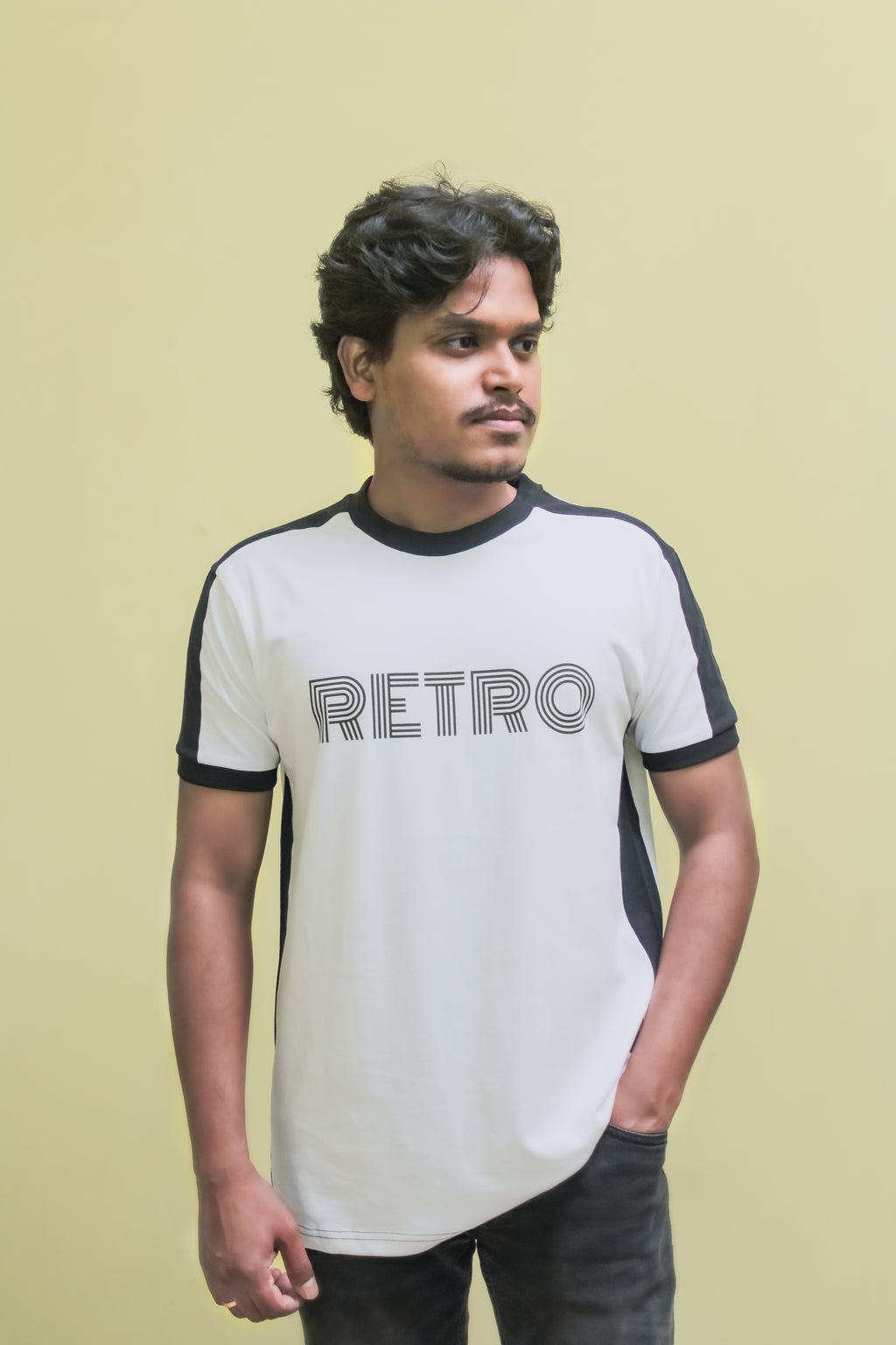 Unisex White Cotton T Shirt with print